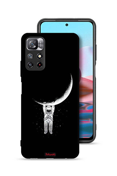 Tolwak غطاء حماية لهاتف شاومي ريدمي نوت 11S معلق على سطح القمر