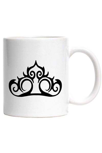 INOVATIX Personalized white mug, a crown - for a queen, INOVATIX®. 330ml