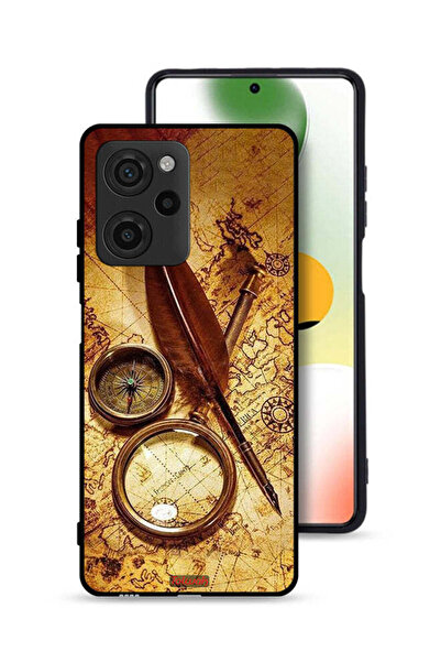 Tolwak غطاء حماية شاومي بوكو X5 برو بتصميم بوصلة عتيقة