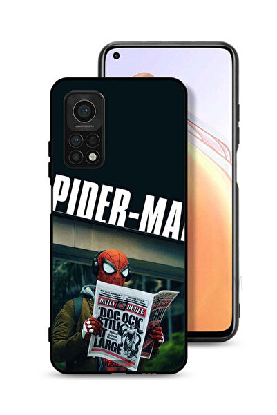 Tolwak غطاء حماية لهاتف شاومي مي 10 تي 5 جي سبايدرمان يقرأ جريدة