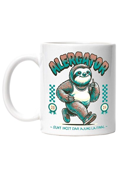 INOVATIX Cana alba personalizata, Alergator - Sunt Incet Dar Ajung la Final, ...