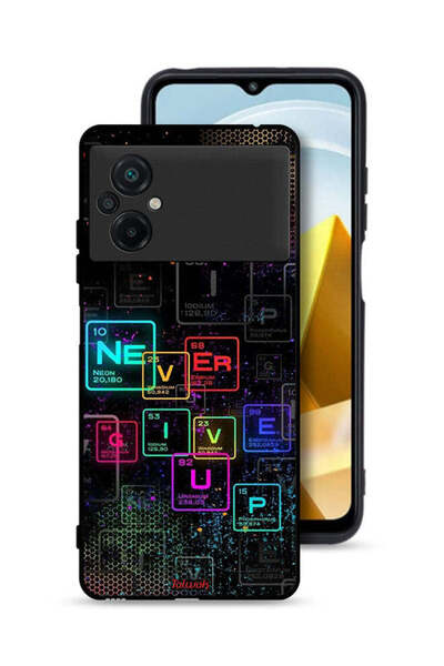Tolwak Xiaomi Poco M5 4G Protective Case Cover Never Give Up Art