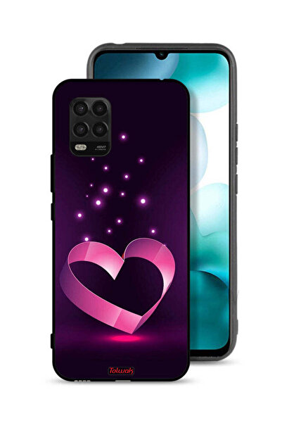 Tolwak Xiaomi Mi 10 Lite 5G Protective Case Cover Heart Art