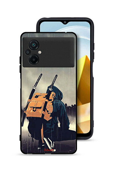 Tolwak غطاء حماية شاومي بوكو M5 4G بتصميم سيف ساموراي الرقمي