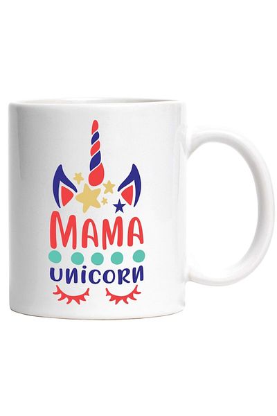 INOVATIX Personalized white mug, "Mama unicorn - fantastic creature", INOVATIX®. 330ml