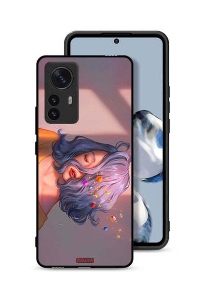 Tolwak Xiaomi 12 Pro Protective Case Cover Girl And Space Art
