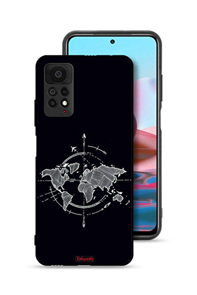 Tolwak غطاء حماية لهاتف شاومي ريدمي نوت 11 برو 5G برسومات البوصلة