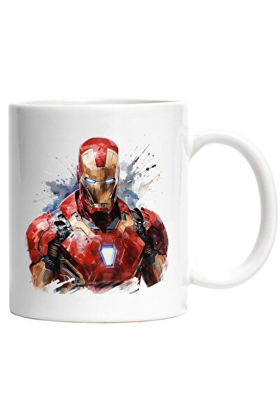 INOVATIX Cana alba personalizata, Omul De Fier, Tony Stark, Personaj, Marvel,...