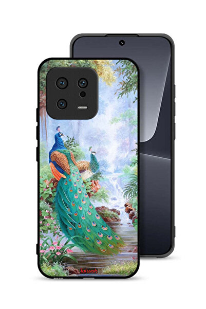 Tolwak غطاء حماية لهاتف Xiaomi 13 بتصميم الطاووس