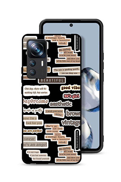 Tolwak Xiaomi 12T Pro Protective Case Cover Beautiful Quotes Stickers