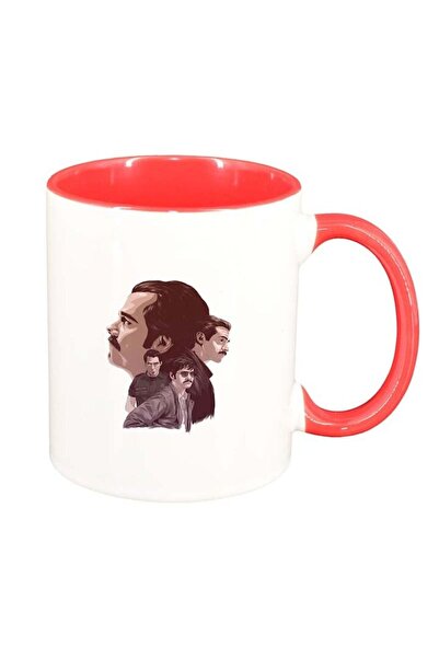 INOVATIX Cana alba personalizata, Narcos - Pablo Escobar, interior rosu, D134...