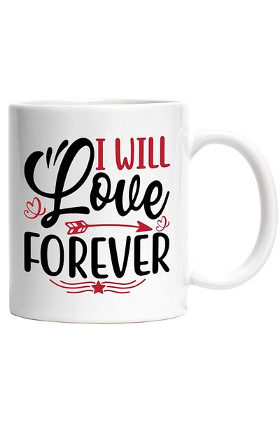 INOVATIX Personalized white mug, for those who love forever, INOVATIX®. 330ml
