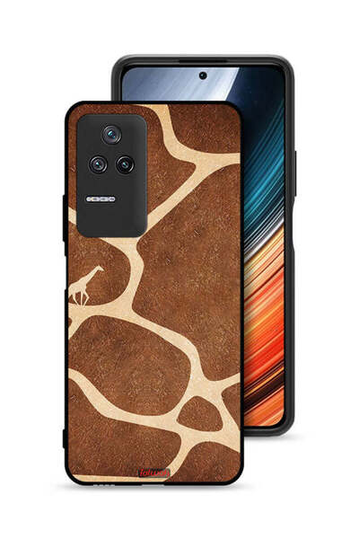 Tolwak غطاء حماية لهاتف Xiaomi Poco F4 - جلد الزرافة
