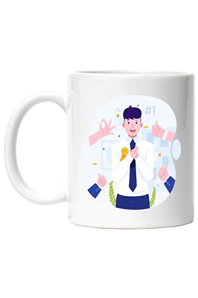 INOVATIX Εξατομικευμένη λευκή κούπα, 1η Θέση, Κορδέλα, Βραβείο, Κοστούμι, INO...