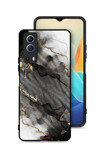 Tolwak غطاء حماية لهاتف Vivo Y72 5G بلون رخامي لامع