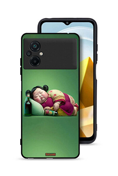 Tolwak Xiaomi Poco M5 4G Protective Case Cover Fatty Baby Girl