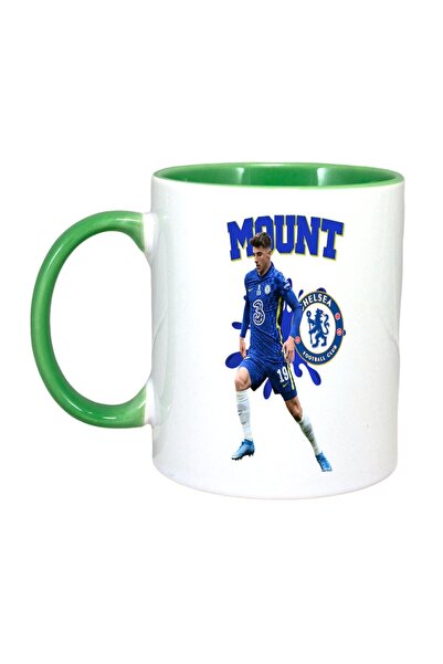 INOVATIX Εξατομικευμένη Λευκή Κούπα, Mound Chelsea, Πράσινη Λαβή και Εσωτερικ...