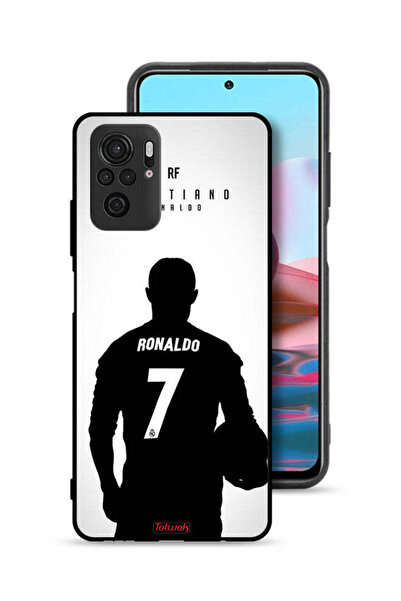 Tolwak غطاء حماية لهاتف شاومي ريدمي نوت 10 4G بقناع كريستيانو رونالدو