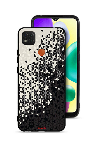 Tolwak غطاء حماية لهاتف شاومي ريدمي 10A بنمط مثلث فني رقمي