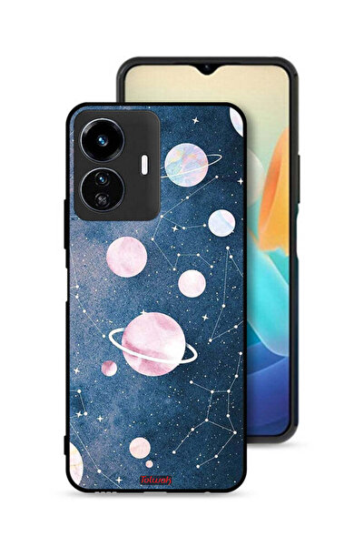Tolwak Vivo Y77 5G Protective Case Cover Space Art