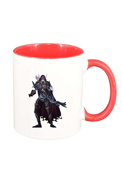 INOVATIX Cana alba personalizata, WoW, interior rosu, D139, INOVATIX®. 330ml