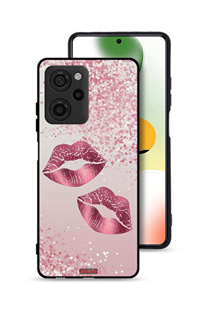 Tolwak غطاء حماية لهاتف Xiaomi Poco X5 Pro برسومات شفاه لامعة