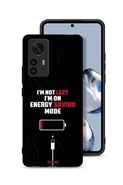 Tolwak غطاء حماية لهاتف Xiaomi 12X أنا لست كسولاً، أنا في وضع توفير الطاقة