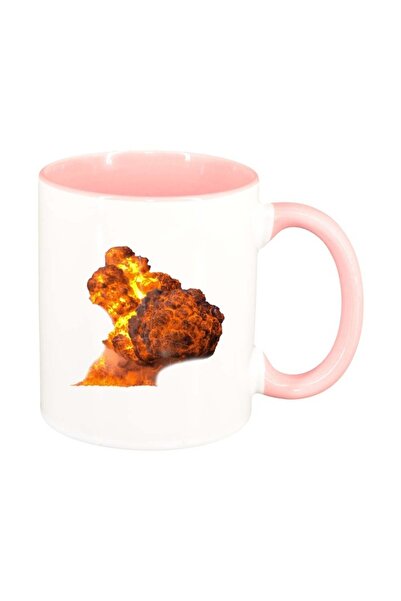 INOVATIX Personalized white mug, Yarn, pink interior, D225, INOVATIX®. 330 ml