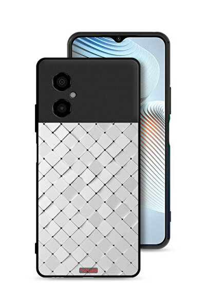 Tolwak Xiaomi Poco M4 5G Protective Case Cover Tiles Texture