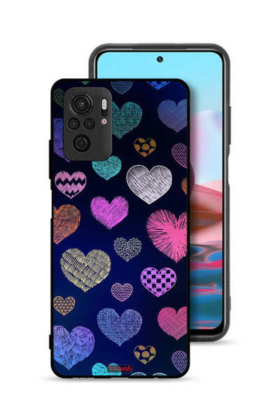 Tolwak غطاء حماية لهاتف شاومي ريدمي نوت 10S بنقشة قلوب داجا