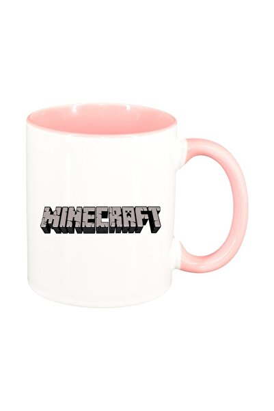 INOVATIX Персонализирана бяла чаша, Minecraft, розов интериор, D1469, INOVATI...