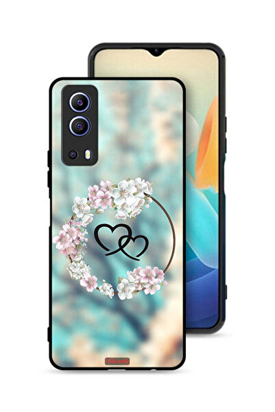 Tolwak غطاء حماية لهاتف Vivo iQOO Z3 5G برسومات قلوب ورسومات حلقات