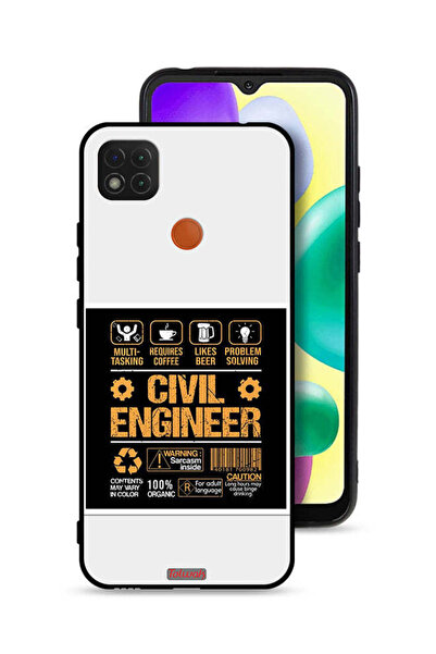 Tolwak غطاء حماية لهاتف شاومي ريدمي 9 سي - ملصق مهندس مدني