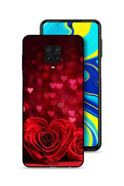 Tolwak غطاء حماية لهاتف شاومي ريدمي نوت 9 برو - زهور على شكل قلب - فن تجريدي