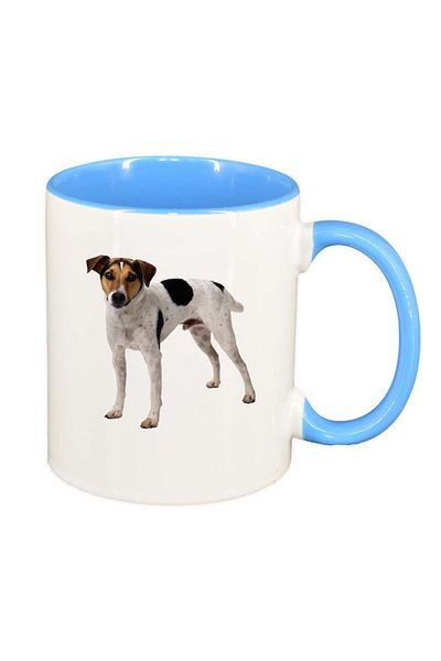 INOVATIX Cana alba personalizata, Dog, interior albastru, D350, INOVATIX®. 330ml