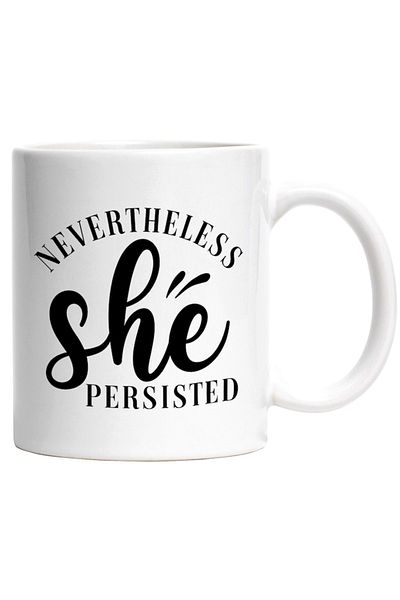 INOVATIX Personalized white mug, for women who insist no matter what, INOVATIX®. 330ml