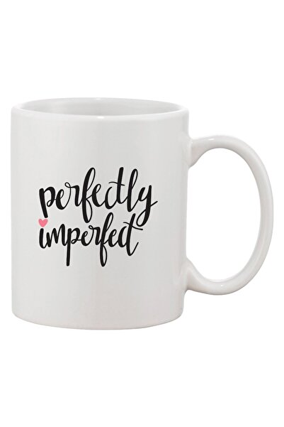 INOVATIX Персонализирана бяла чаша, персонализирано „PERFECTLY IMPERFECT“, IN...