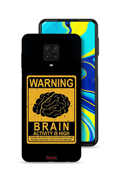 Tolwak غطاء حماية لهاتف شاومي ريدمي نوت 9S تحذير من ارتفاع نشاط الدماغ