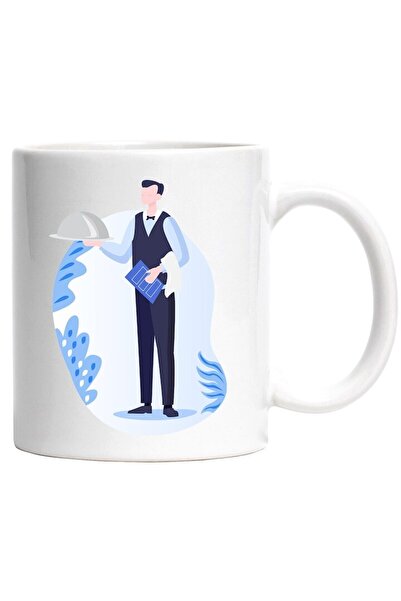 INOVATIX Εξατομικευμένη λευκή κούπα, Σερβιτόρος, Μενού, Υπηρεσίες, Κλείσιμο, ...