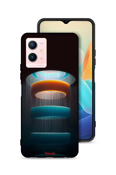 Tolwak Vivo Y33s 5G Protective Case Cover Rings Art Pattern