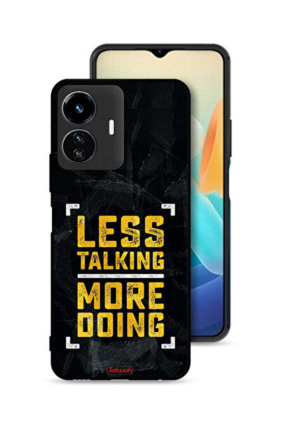 Tolwak Vivo Y77 5G Protective Case Cover Less Talking More Doing