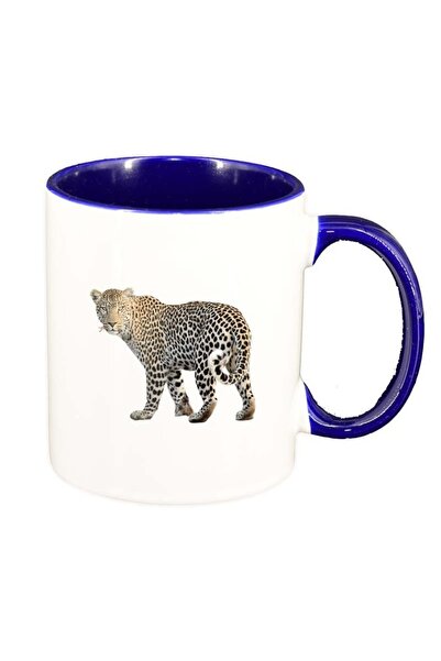 INOVATIX Εξατομικευμένη λευκή κούπα, Tiger, σκούρο μπλε εσωτερικό, D193, INOV...