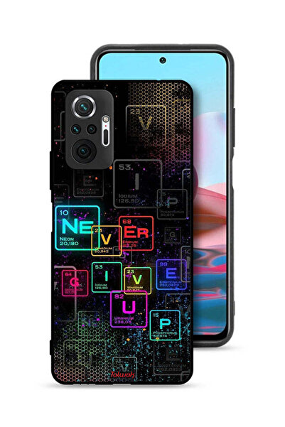 Tolwak Xiaomi Redmi Note 10 Pro 4G Protective Case Cover Never Give Up Art