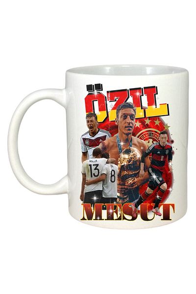 INOVATIX Personalized White Mug, Mesut Ozit Play, White Handle and Interior, ®. 330ml