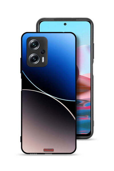 Tolwak Xiaomi Poco X4 GT Protective Case Cover Curve Lines Pattern