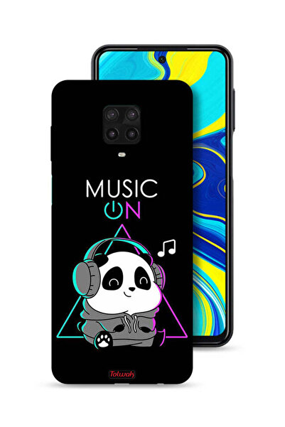 Tolwak غطاء حماية لهاتف شاومي ريدمي نوت 9 برو - موسيقى على الباندا