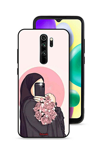 Tolwak غطاء حماية لهاتف شاومي ريدمي نوت 8 برو، فن التقاط صور سيلفي مع حمل الزهور