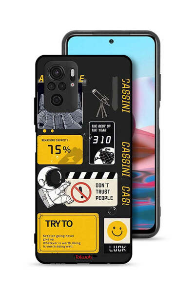 Tolwak Xiaomi Redmi Note 10 4G Protective Case Cover Astronaut Agreeable