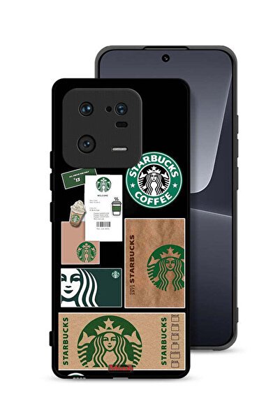 Tolwak غطاء حماية لجهاز شاومي 13 برو - ملصق ستاربكس