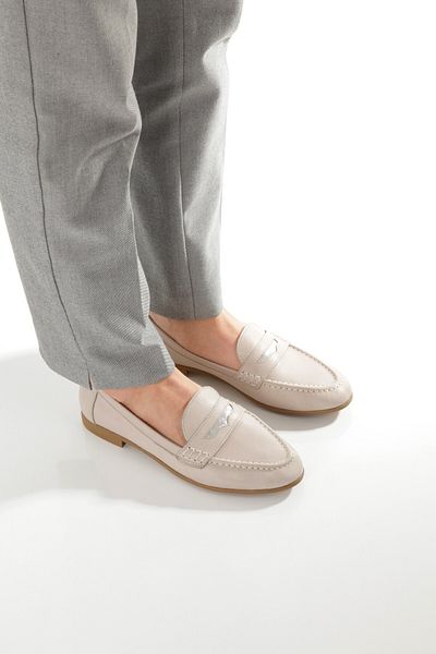 Modabuymus Sanra Skin Color Genuine Leather Soft Ballerina Masculine Shoes